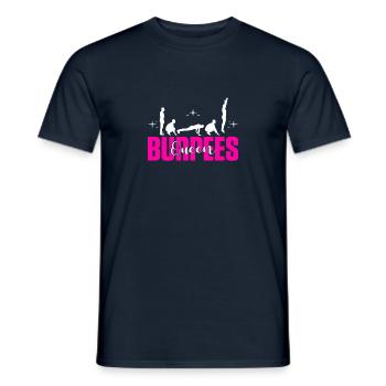 Burpees Queen Design pour l’entraînement aérobique - T-shirt homme - marine - Devant - AI Model Male 178 light (178cm)