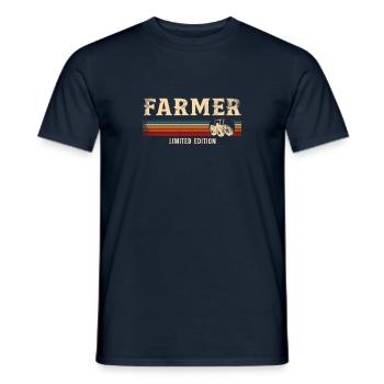 Farming Farmer Retro Vintage - Männer T-Shirt - Navy - Vorne - AI Model Male 178 light (178cm)