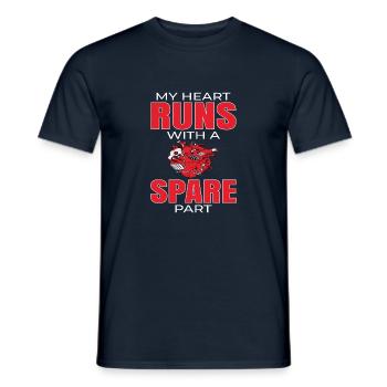 Herztransplantation OP Krankenhaus Reha Geschenk - Männer T-Shirt - Navy - Vorne - AI Model Male 178 light (178cm)