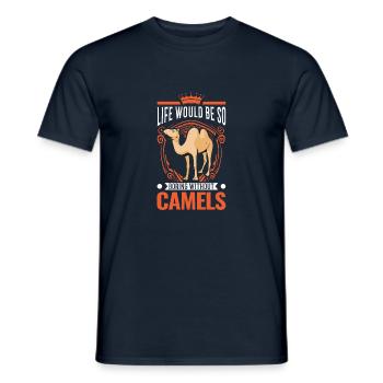 Cadeau Chameau Dromadaire Camel Big Camel - T-shirt homme - marine - Devant - AI Model Male 178 light (178cm)