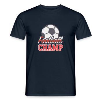 Fußballer Geschenk Fußball Geburtstag - Männer T-Shirt - Navy - Vorne - AI Model Male 178 light (178cm)