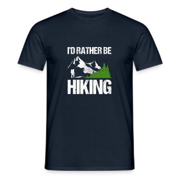 I d rather be Hiking - Männer T-Shirt - Navy - Vorne - AI Model Male 178 light (178cm)