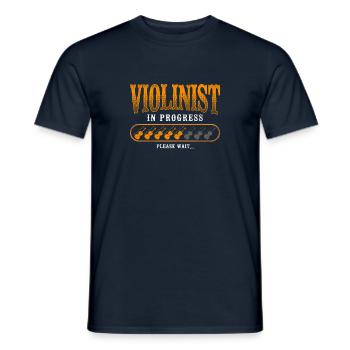 Violon Violoniste Violoniste Vintage Violoniste - T-shirt homme - marine - Devant - AI Model Male 178 light (178cm)