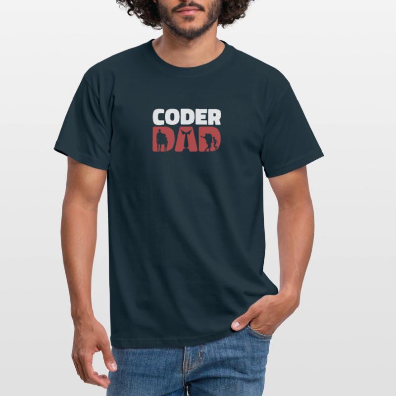 Entwickler Coder Programmierer Papa Coding Männer T-Shirt
