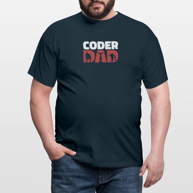 Entwickler Coder Programmierer Papa Coding Männer T-Shirt