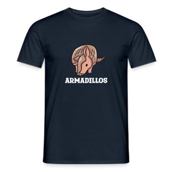 Armadillo Gift - Men's T-Shirt - navy - Front - AI Model Male 178 light (178cm)