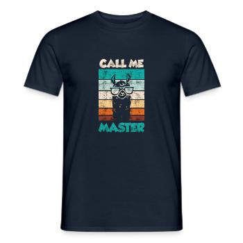 Call me Master 2023 - Men's T-Shirt - navy - Front - AI Model Male 178 light (178cm)