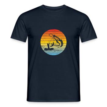 Fishing Fishing Fishing Fishing Hook - Men's T-Shirt - navy - Front - AI Model Male 178 light (178cm)