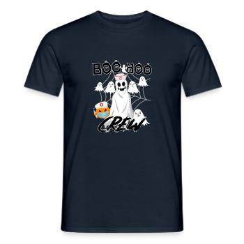 Halloween ER Boo Boo Crew Nurse Ghost Fun Nursing - Men's T-Shirt - navy - Front - AI Model Male 178 light (178cm)