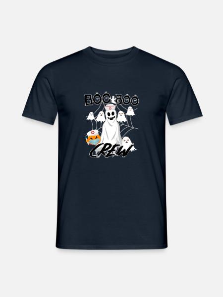 Halloween ER Boo Boo Crew Krankenschwester Geist Spaß Pflege - Männer T-Shirt - Navy