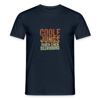 Deerhound - Männer T-Shirt - Navy - Vorne - AI Model Male 178 light (178cm)