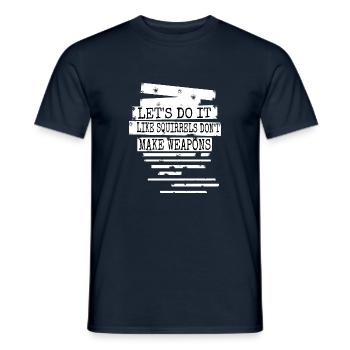 peace symbol dove of peace disarmament gift 60s - Männer T-Shirt - Navy - Vorne - AI Model Male 178 light (178cm)