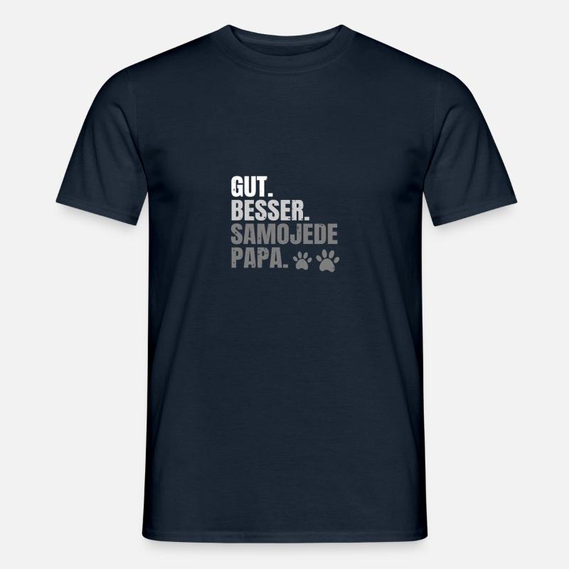 Samojede - Männer T-Shirt - Navy