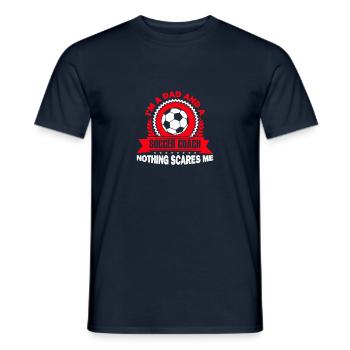 Coaching Fußball Vater Trainer Fußballtrainer - Männer T-Shirt - Navy - Vorne - AI Model Male 178 light (178cm)