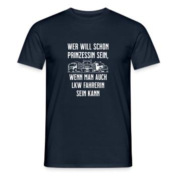 LKW Fahrer Geschenk Trucker Fernfahrer Spruch - Männer T-Shirt - Navy - Vorne - AI Model Male 178 light (178cm)