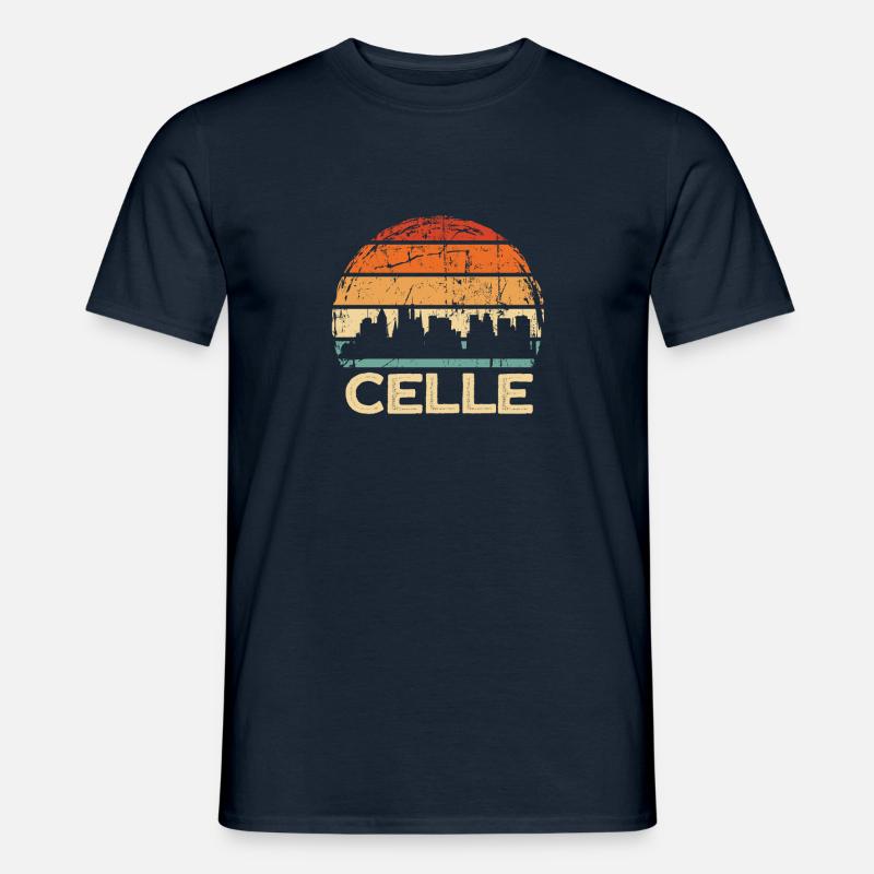 Celle - Männer T-Shirt - Navy
