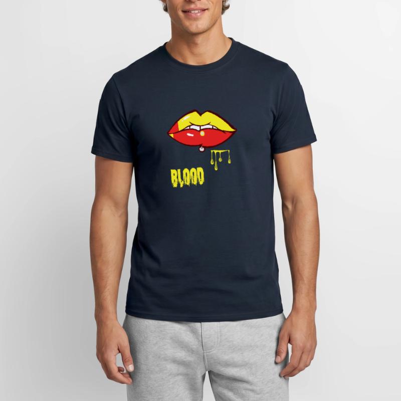 Piercing & Blut Männer T-Shirt
