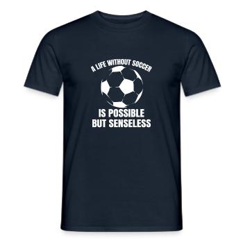 Équipe de football Club de football Joueur de football - T-shirt homme - marine - Devant - AI Model Male 178 light (178cm)