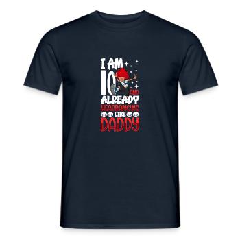 J’ai 10 ans - Girl Rocker - T-shirt homme - marine - Devant - AI Model Male 178 light (178cm)