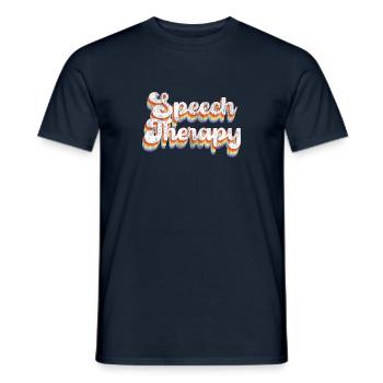 Speech Therapist Therapy Assistant - Men's T-Shirt - navy - Front - AI Model Male 178 light (178cm)