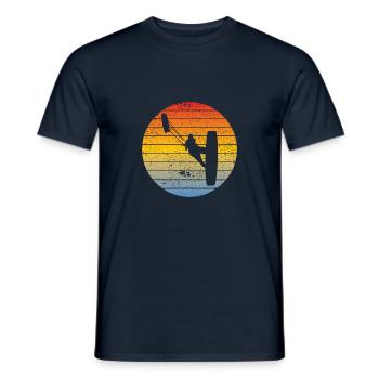 Kitesurfer Kitesurf Windsurfer Windsurfing - T-shirt homme - marine - Devant - AI Model Male 178 light (178cm)