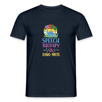 Assistant orthophoniste - T-shirt homme - marine - Devant - AI Model Male 178 light (178cm)