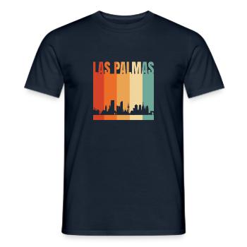 Las Palmas - Men's T-Shirt - navy - Front - AI Model Male 178 light (178cm)