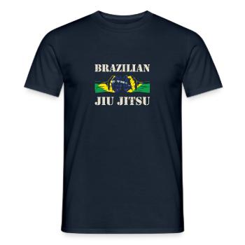 Jiu Jitsu brésilien | JiuJitsu brésilien - T-shirt homme - marine - Devant - AI Model Male 178 light (178cm)