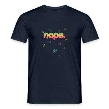 NOPE - sei kein ja-Sager! - Männer T-Shirt - Navy - Vorne - AI Model Male 178 light (178cm)