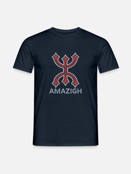 AMAZIGH SYMBOOL BERBER Z IMAZIGHEN KABYLE JUWEEL - Heren T-shirt - navy