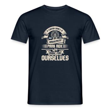 PARK RIDE WE MAKE FOR OURSELVES - Men's T-Shirt - navy - Front - AI Model Male 178 light (178cm)