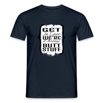 Alien Loving Kid 30th Anniversary Bible Verse Geek - T-shirt homme - marine - Devant - AI Model Male 178 light (178cm)