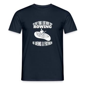 Ruderer Rudern Ruderverein Rudersport Ruderteam - Männer T-Shirt - Navy - Vorne - AI Model Male 178 light (178cm)