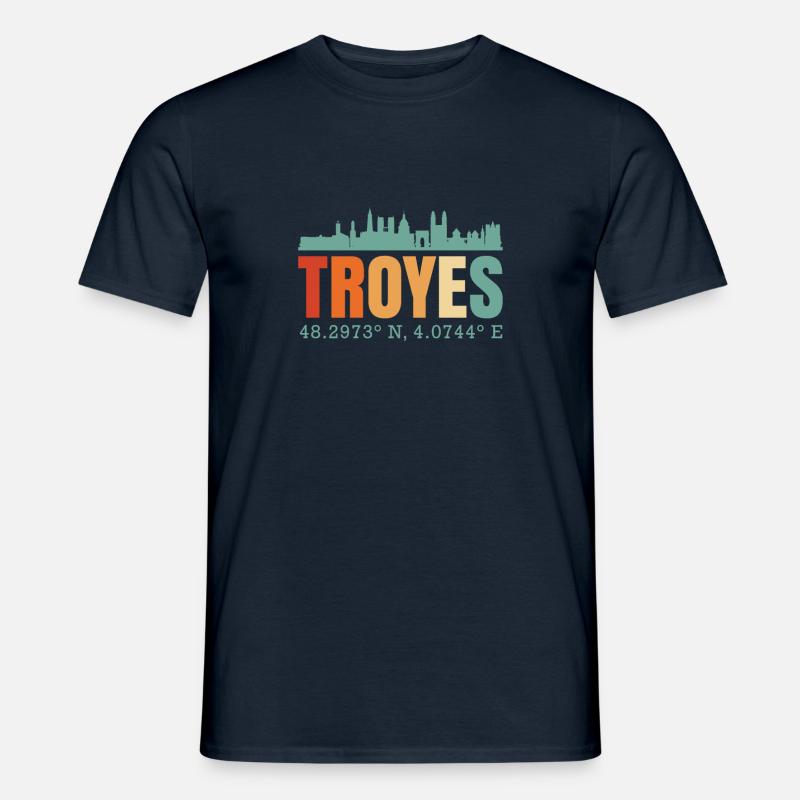 Troyes - Männer T-Shirt - Navy