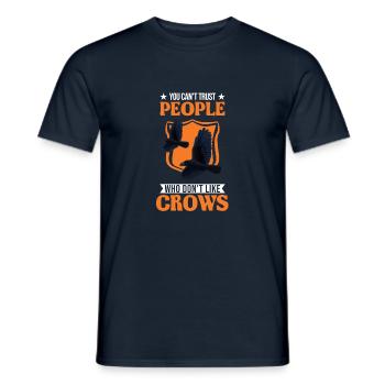 Crow Raven Crow Crow Husbandry Crow Breeder - Men's T-Shirt - navy - Front - AI Model Male 178 light (178cm)