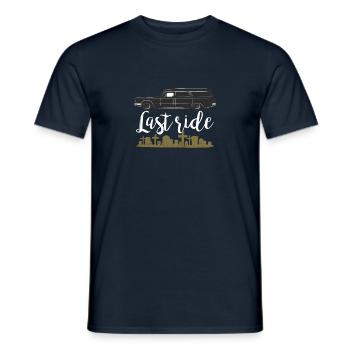 Dernier trajet - T-shirt homme - marine - Devant - AI Model Male 178 light (178cm)
