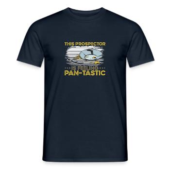 Prospecteur d’or - T-shirt homme - marine - Devant - AI Model Male 178 light (178cm)