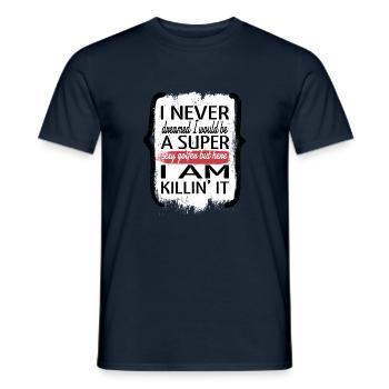 golfkids golf clubs funny boysgolf funnygolfquote - Men's T-Shirt - navy - Front - AI Model Male 178 light (178cm)