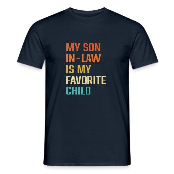 Mon gendre est mon enfant préféré - T-shirt homme - marine - Devant - AI Model Male 178 light (178cm)