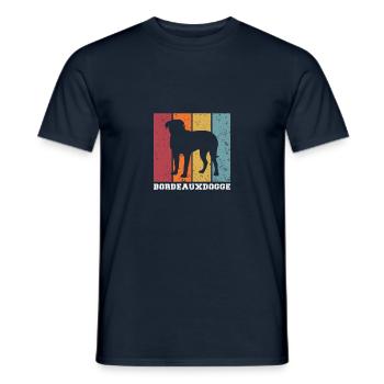 Bordeauxdogge - Männer T-Shirt - Navy - Vorne - AI Model Male 178 light (178cm)