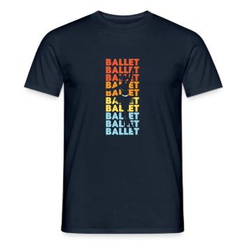 Ballet Danseuse Danse Ballerine - T-shirt homme - marine - Devant - AI Model Male 178 light (178cm)