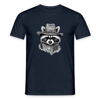 Biz Le raton laveur - T-shirt homme - marine - Devant - AI Model Male 178 light (178cm)