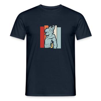 Furry Fandom Fursuits Cool - Männer T-Shirt - Navy - Vorne - AI Model Male 178 light (178cm)