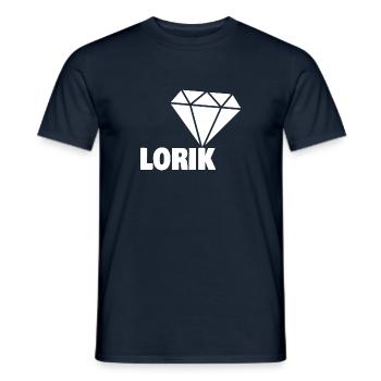 Cadeau pour Lorik - T-shirt homme - marine - Devant - AI Model Male 178 light (178cm)