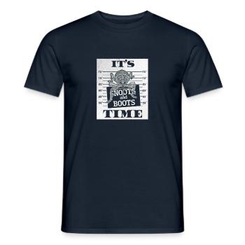 Its Weevil Time Mugshot Snoots and Boots - Männer T-Shirt - Navy - Vorne - AI Model Male 178 light (178cm)