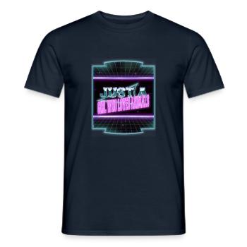 humour légume nourriture animaux droits geek heureux - T-shirt homme - marine - Devant - AI Model Male 178 light (178cm)