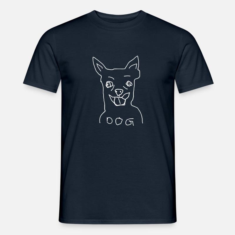 Hund - Männer T-Shirt - Navy