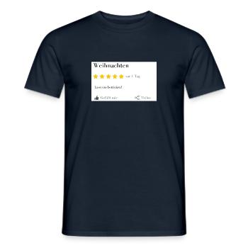 Weihnachten... lasst uns betrinken! - Männer T-Shirt - Navy - Vorne - AI Model Male 178 light (178cm)