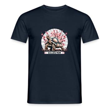 Sakura African Spurred Sulcata Tortoise Mom Pet - Men's T-Shirt - navy - Front - AI Model Male 178 light (178cm)