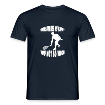 Tennisverein Tennisliebhaber Tennisspieler Tennis - Männer T-Shirt - Navy - Vorne - AI Model Male 178 light (178cm)